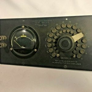 General Radio Type 586 Power Level Indicator Panel 1931-32 RARE