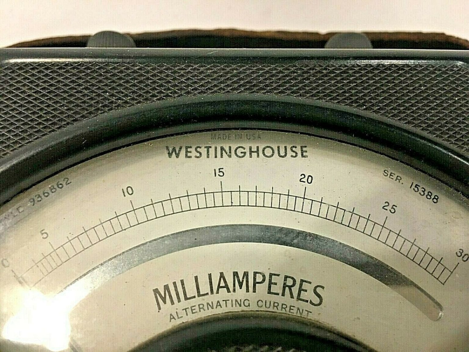 Vintage Westinghouse 936862 Milliamperes Meter for Measurement Vintage
