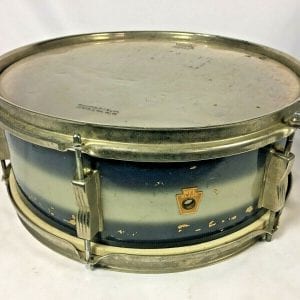 WFL Ludwig 6-Lug Snare Drum 5 1/2" x 14" Blue and Silver 40s-50s Classic 490 Vintage William F. Ludwig Badge