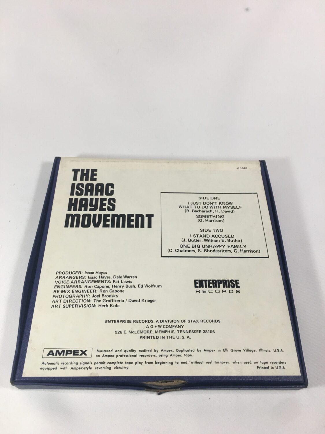 The Isaac Hayes Movement Reel-To-Reel Tape RARE Enterprise Records