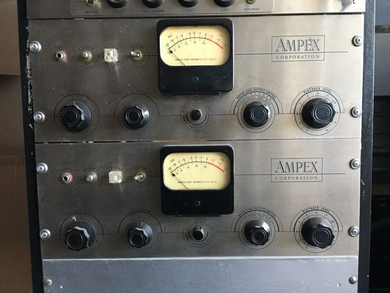 Ampex 350 Preamps (x3) with Tape Transports (x2) Vintage SilverFace