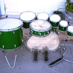 Trixon Speedfire 50s Calfskin Drum Kit German Sonor Melted Kick RARE!!!!!