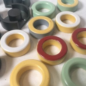 Ferrite Rings and Cores Assortment (10 Each) for RF Noise Suppression Cables and DIY Transformers