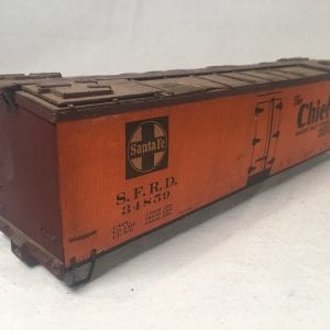 O Scale Model Railroad Scale-Craft Wooden Reefer Boxcar Finished Kit 40s Santa Fe Chief Vintage Train A.T.S.F.