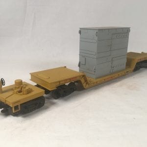 O Scale Model Railroad Articulated Flatbed Rail Car Union Pacific Cushioned Load Vintage