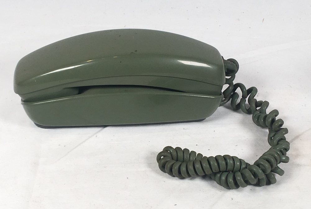 New Telephone Handset Cord 9' Olive Green Western Electric Trimline 