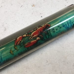 Floaty Souvenir Pen "Greetings From Maine" Collectable Tourist Vintage Animated Lobster Ball-Point