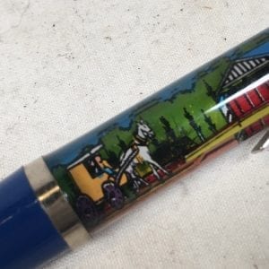 Floaty Souvenir Pen "Amish Country" Collectable Tourist Vintage Pennsylvania Animated Ball-Point
