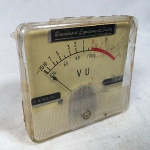 Vintage Broadcast Equipment Sales VU Meter RARE! Parts