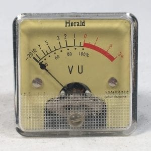 Herald ME-110 Audio VU Meter Panel-Mount Vintage RARE!