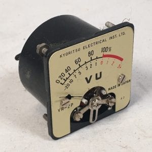 Vintage Kyoritsu Electrical VR-2P Audio VU Meter 2 Jewel Original