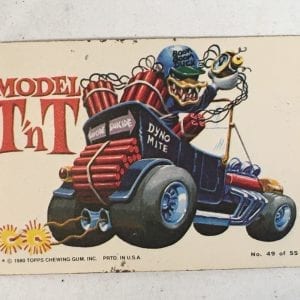 Odd Rods Weird Wheels Trading Cards Vintage "Model TNT" #49 Topps Chewing Gum 1980