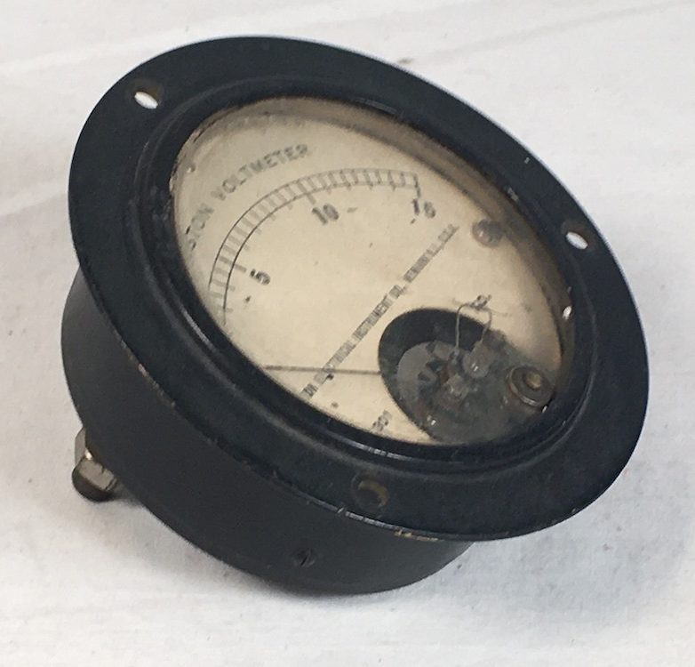 Model 301 Westin Ammeter 200amp Brass Construction  3-1/4” Dia Vintage 