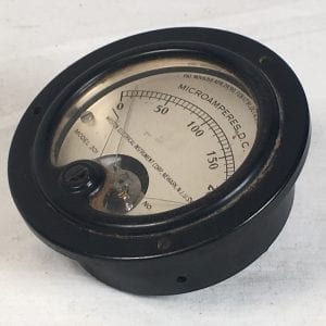 Weston Model 301 Microamperes D.C. Electrical Instrument Vintage Test Measuring