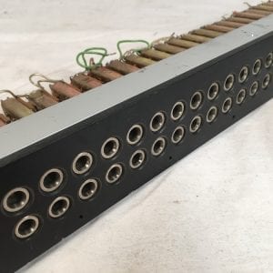 Long Frame TRS Patch Bay 48 Point Routing 1/4" Rack Mount Heavy Duty Military Vintage #1