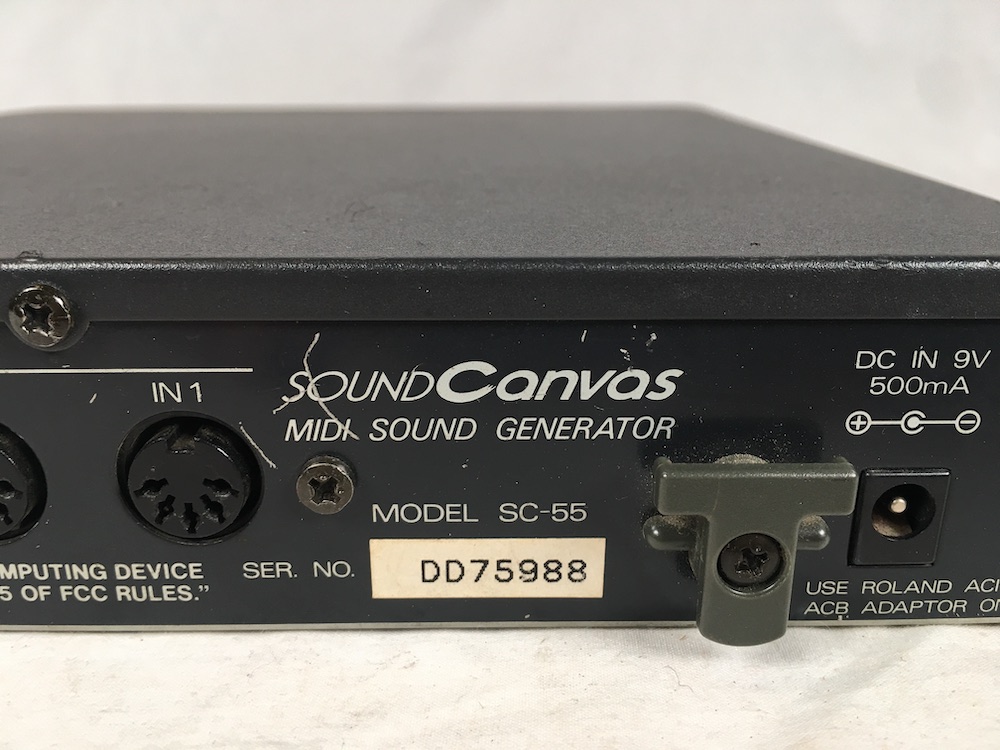 Roland Sound Canvas SC-55 Midi Module Music Generator Synthesizer Sampler  Unit