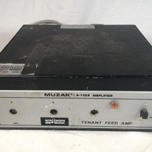 Muzak A-110B Amplifier Tenant Feed Amp with Mic Pre Blend Vintage Canned Elevator Music System for Retail
