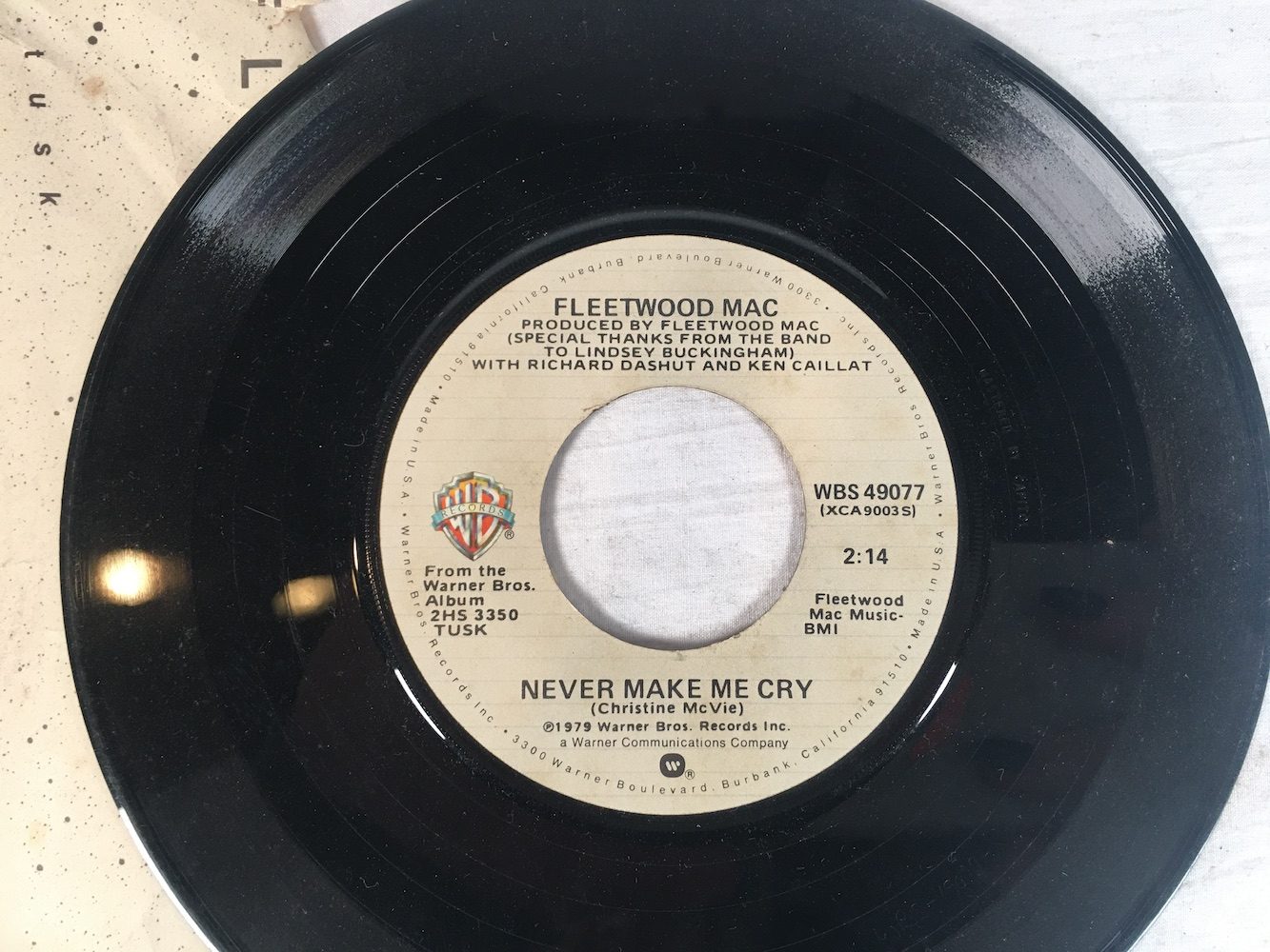 Fleetwood Mac Tusk Vintage Vinyl Single Picture Sleeve Original 1979
