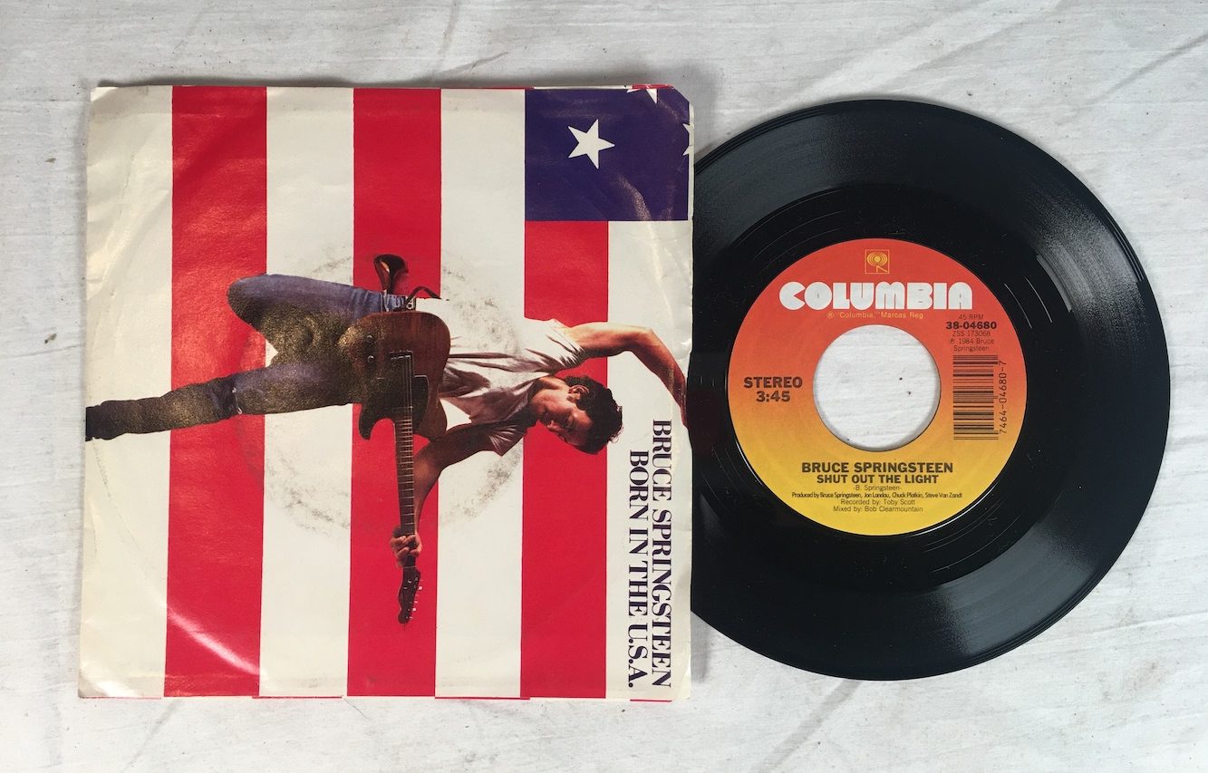 Bruce Springsteen "Born The USA" 7" Vinyl Single Picture Sleeve Vintage Original 1984 - Vintage