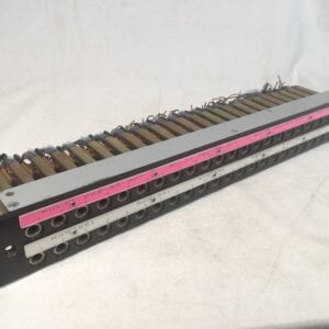 Studio Patch Bay 1/4" Long-Frame Military Style for Vintage Recording and Audio
