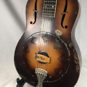 National Triolian Steel Resophonic Guitar Resonator Dobro Original Vintage Spiderbait Black Betty Pedigree History
