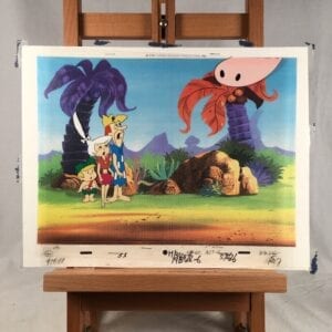 Jetsons Meet Flintstones Hanna Barbera Animation Production Cell Original Vintage 1989 Numbered