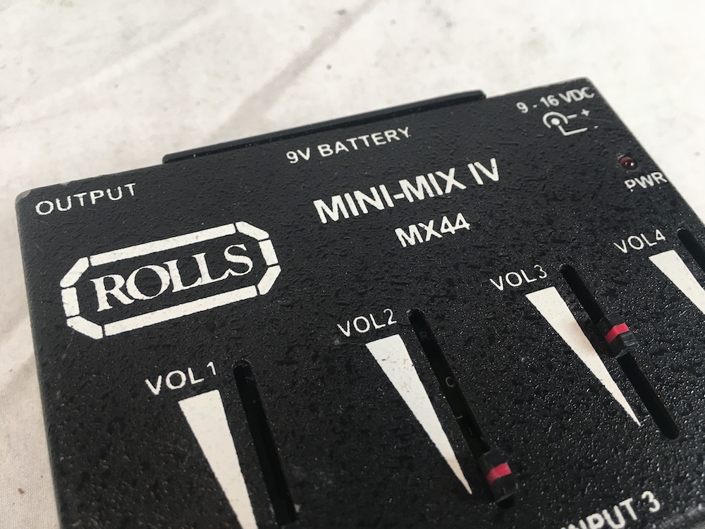 Rolls MX42 4 Channel Stereo Passive Mini Line Mixer RCA In/Out