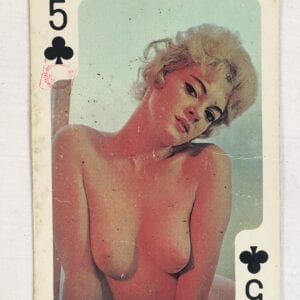 Nudie Playing Card "Five Of Clubs" Vintage 1960s Collectable Original