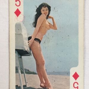 Nudie Playing Card "Five Of Diamonds" Vintage 1960s Collectable Original