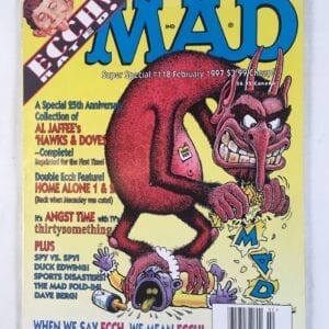 MAD Magazine February 1997 Tales Vintage Comics Adolescent Humor Alfred E. Neuman Ecch! Hawks & Doves