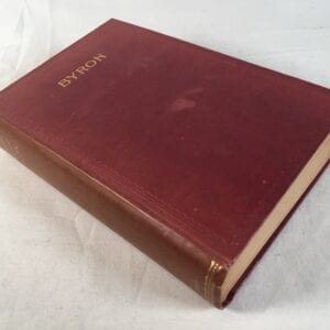 "The Poetical Works" by Lord Byron Vintage Book Hard Bound Leather Detail 1919
