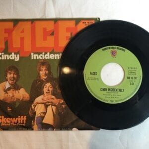 Faces "Cindy Incidentally" 45RPM Single Vinyl 7" Rod Stewart Radio Hit RARE!!! Glyn Johns