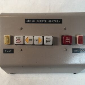 Ampex Remote Control Unit for Tape Machine Vintage Analog Audio Rewind Fast Forward Record Studio Recorder
