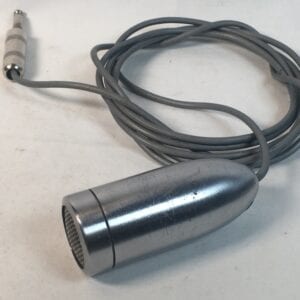 Unbadged Electro-Voice 624? Silvertone Voice of Music Vintage EV Brushed Nickel Chrome Crystal with Fixed 1/4" Connector Classic Harp Mic RARE!!!!!