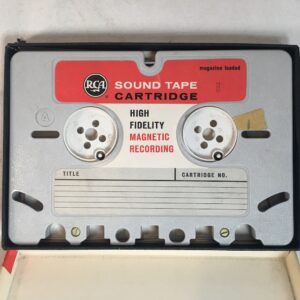 RCA Sound Tape Cartridge RARE FORMAT Giant Cassette with Apollo 11 Moon Landing Audio Recording 60s Historic High Fidelity