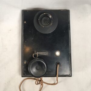 Holtzer & Cabot Inter-Phone Type HD Buzzer Vintage Intercom Pearl Call Button Door Bell Handheld Cloth Cable