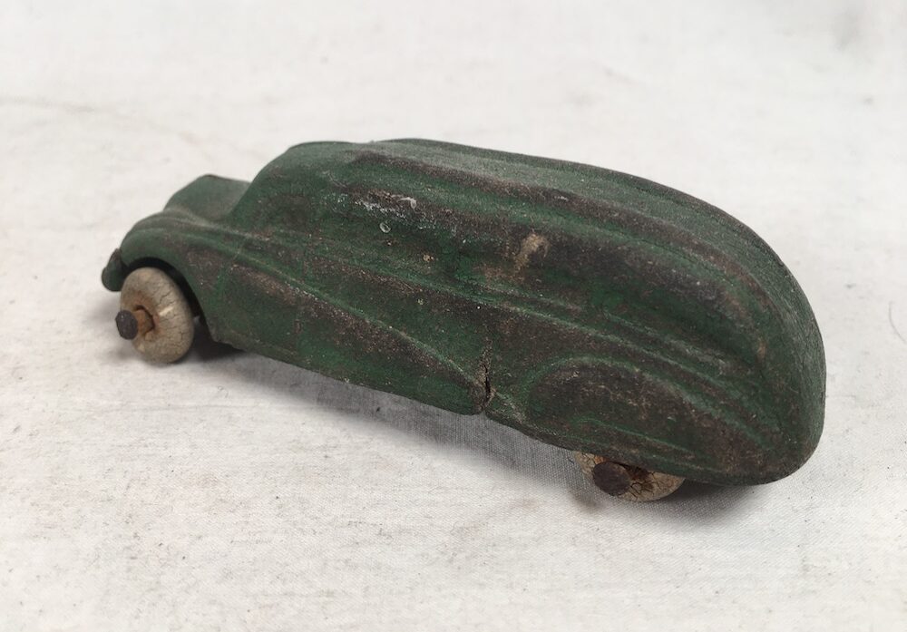 The Sun Rubber Company 30s Streamlined Toy Car Made of Rubber! RARE!!! - Vintage