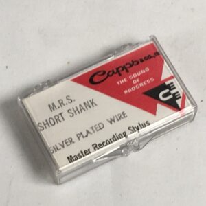 Capps M.R.S. Short Shank Master Recording Stylus Vintage Vinyl Cutting Needle RARE! Silver Plated Wire #1