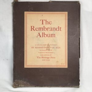 Rembrandt Van Rijn Vintage Art Collection by Heritage Press Beautiful Prints Large Album Special Mounted Plates 1949