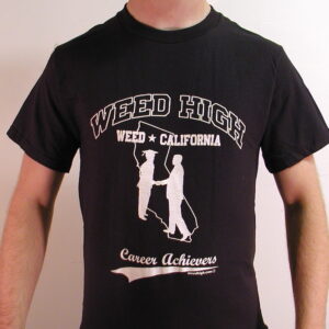 Weed High "Career Achievers" Team T-Shirt - Original Faux Vintage School Design - Limited New Short Sleeve