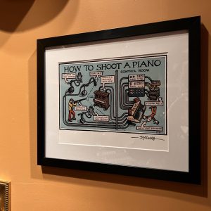 "How to Shoot a Piano" Signed and Framed Poster by Sylvia Massy - Recording Unhinged