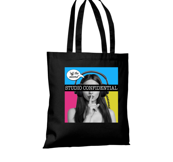 Studio Confidential Logo Black Tote