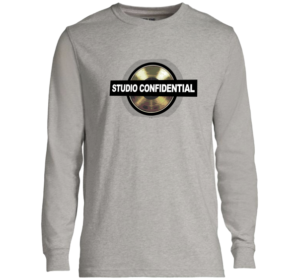 Studio Confidential "Gold Record" Grey Long-Sleeve Shirt