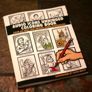 "Recording Unhinged Audio Icons" Coloring Book Signed By Sylvia Massy Artist