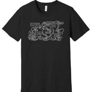 T-Shirt Custom Sylvia-Drawn - How to Mike a Chicken