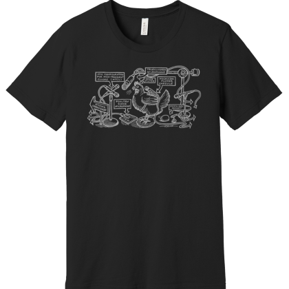 T-Shirt Custom Sylvia-Drawn – How to Mike a Chicken