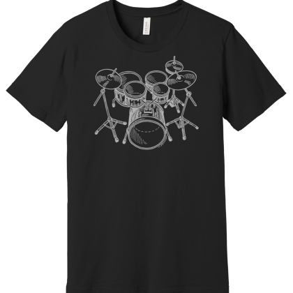 T-Shirt Custom Sylvia-Drawn – Drumkit